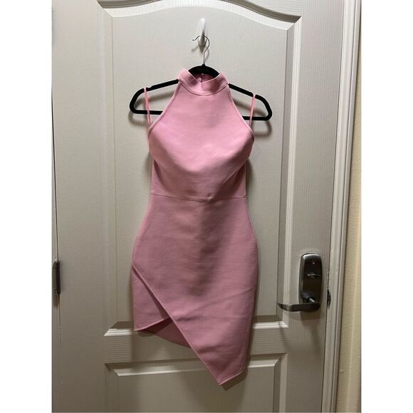 ELLIATT Riley Backless Mini Dress In Pink cocktail Date party Dress Size S NWT - Picture 4 of 4